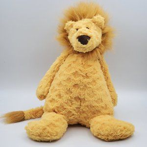 Jellycat Lion 15" Plush Golden Mane Male Baby Lovey Stuffed Animal Toy